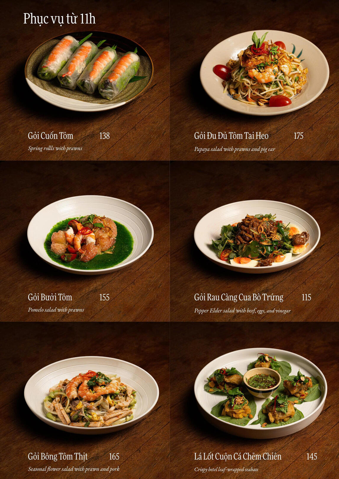 Sành Kitchen - Apertizer Menu 1