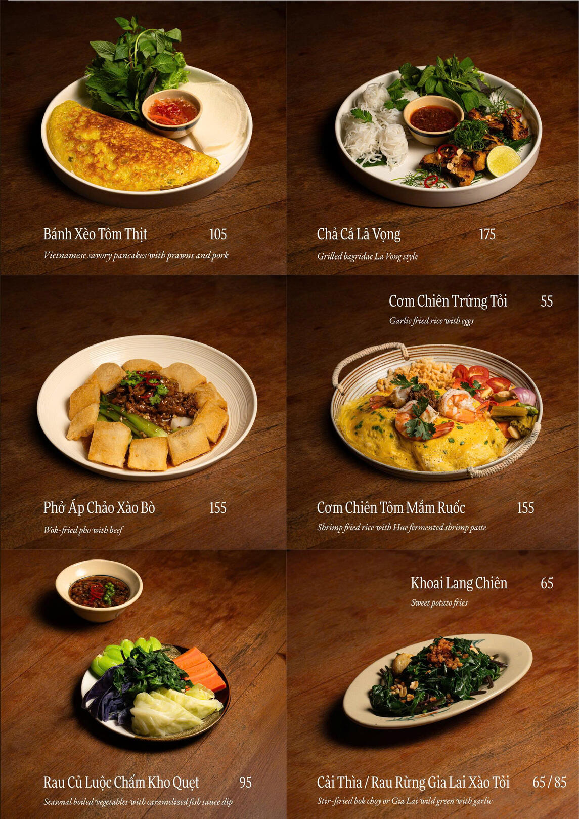 Sành Kitchen - Main menu 2